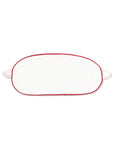 White Red Piping Eye Mask