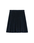 Corduroy Pleated Midi Skirt