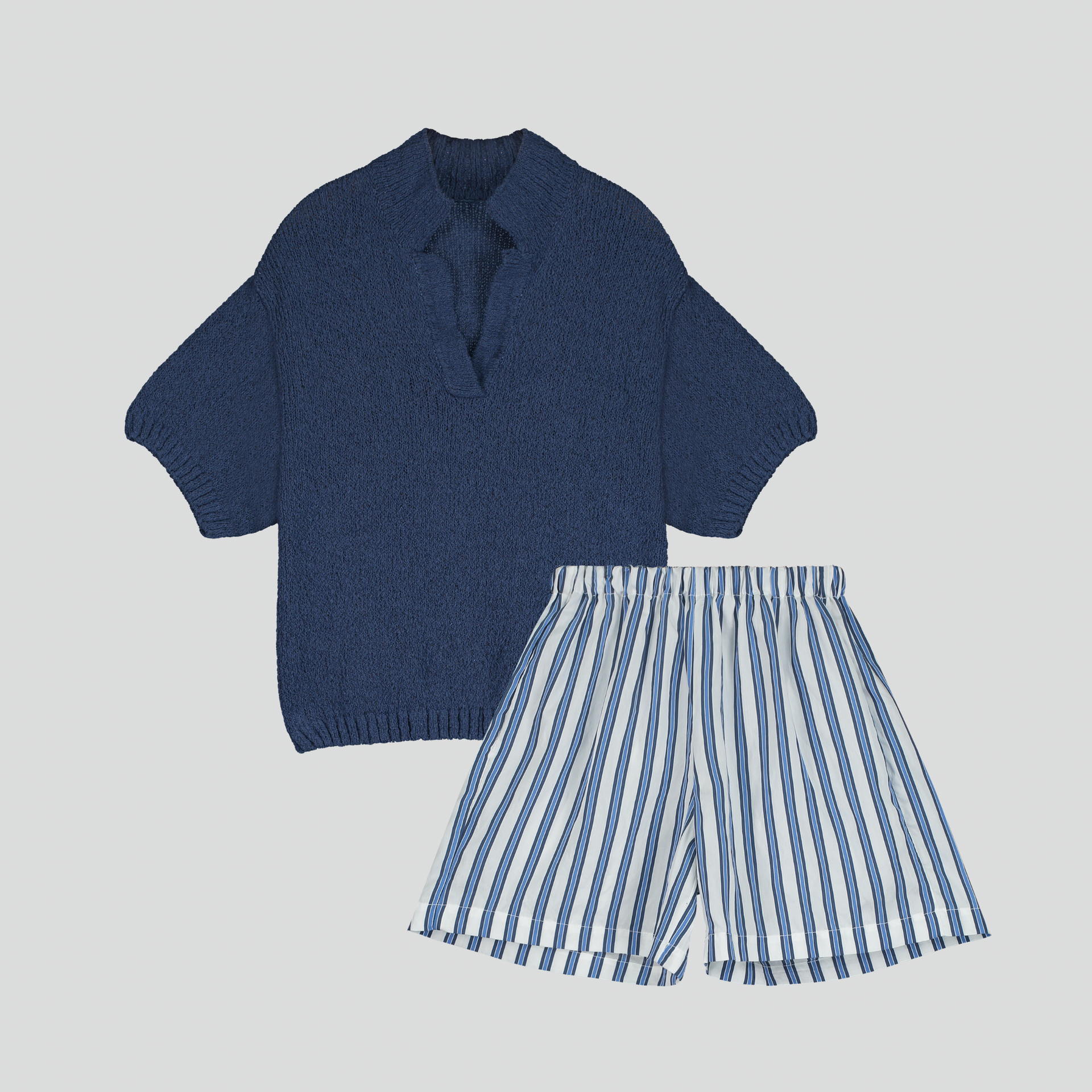 Bouclé Polo Short set
